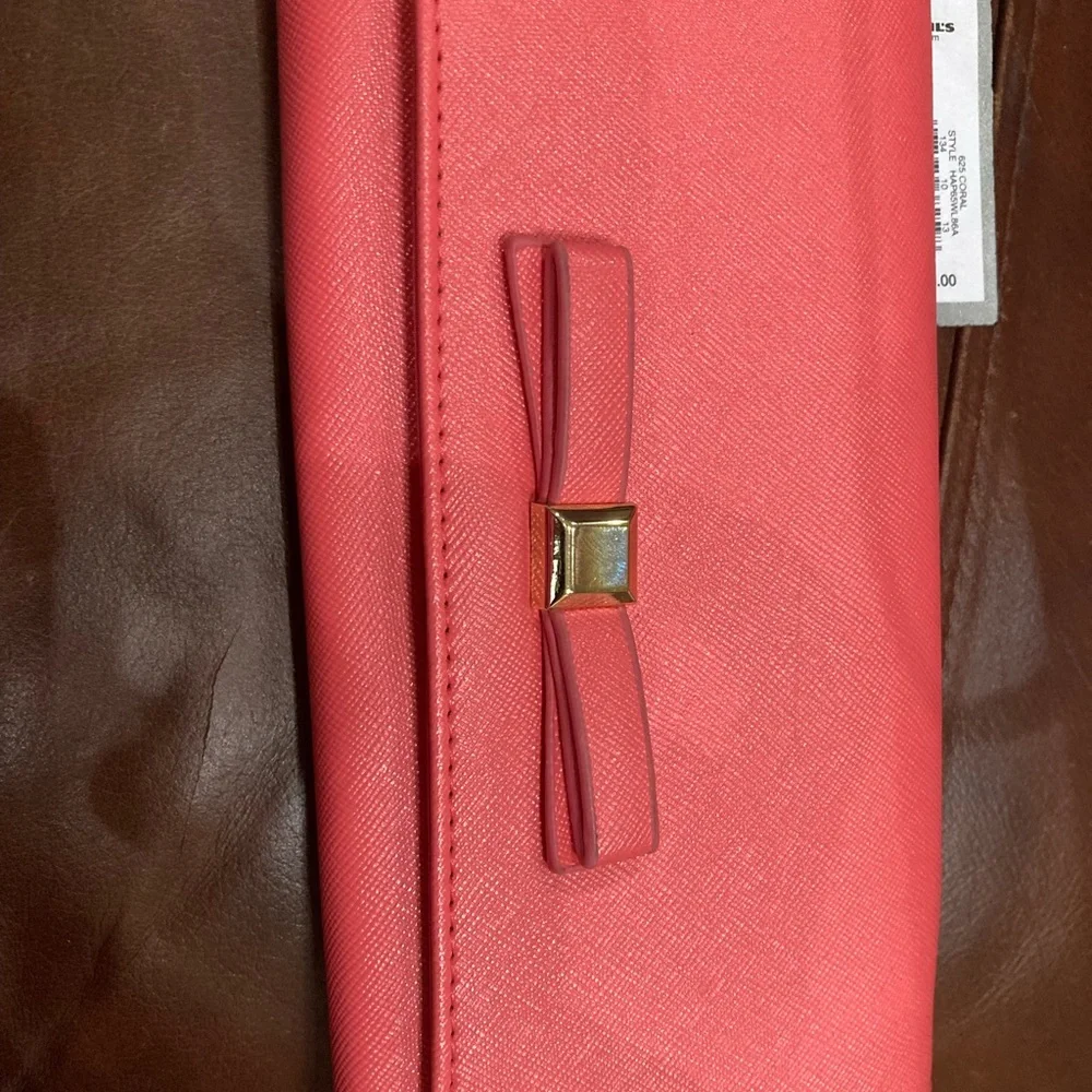 NWT Kate Spade Purse w/free clutch-warm guava